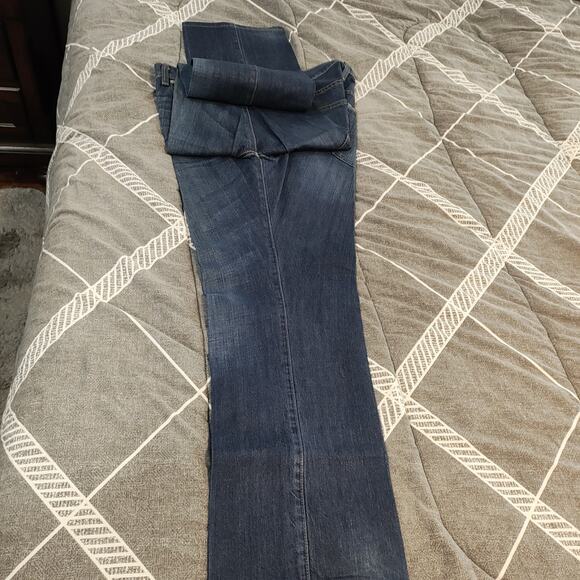 Levis 501 Button Fly Jeans Mens 38x30 Blue Original Straight Leg Dark Wash Denim - Picture 8 of 12